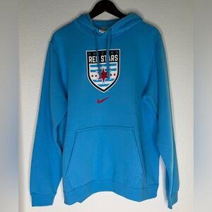 Nike Chicago Red Stars Blue Hooded Pullover Mens L